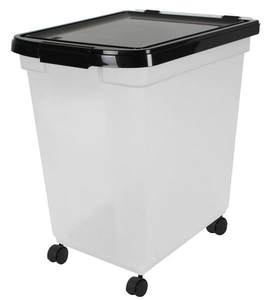Iris USA INC Airtight Pet Food Storage Container 50 lbs. with Casters