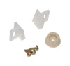 Johnson Hardware Nylon/Rubber Pocket Door Guide and Bumper Set 6 pc