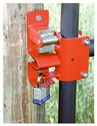 Gate Latch, Round Tube, 1-Way Lockable, 1-5/8 to 2-In.