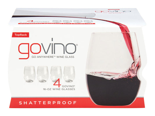 Govino Go Anywhere 16 oz. Clear Tritan Wine Glass
