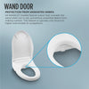 TOTO® WASHLET® C2 Electronic Bidet Toilet Seat with PREMIST and EWATER+ Wand Cleaning, Elongated, Cotton White - SW3074#01
