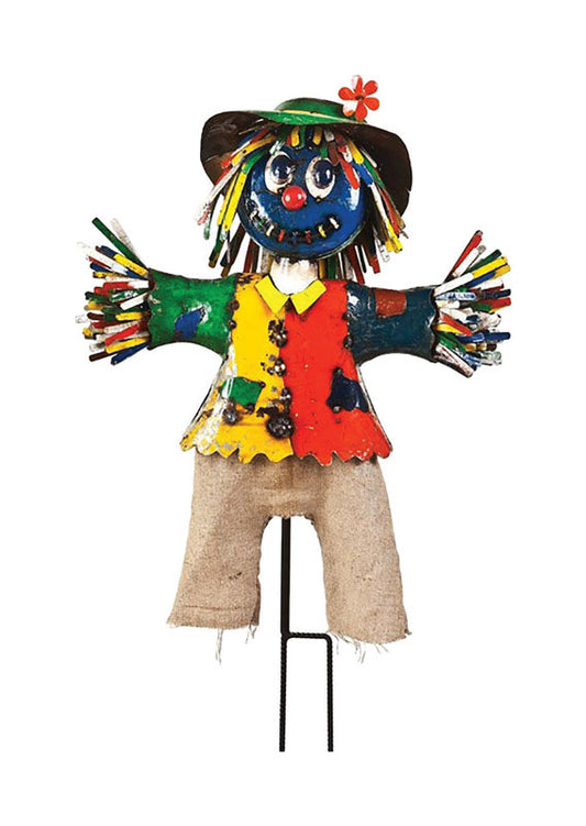 Think Outside  Metal Boo Scarecrow  Halloween Decoration  56 in. H x 34 in. W 1 pk