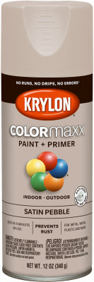 COLORmaxx Spray Paint + Primer, Satin Pebble Blue, 12-oz.