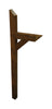 Alexandria Moulding 72 in. Natural Brown Pine Mailbox Post