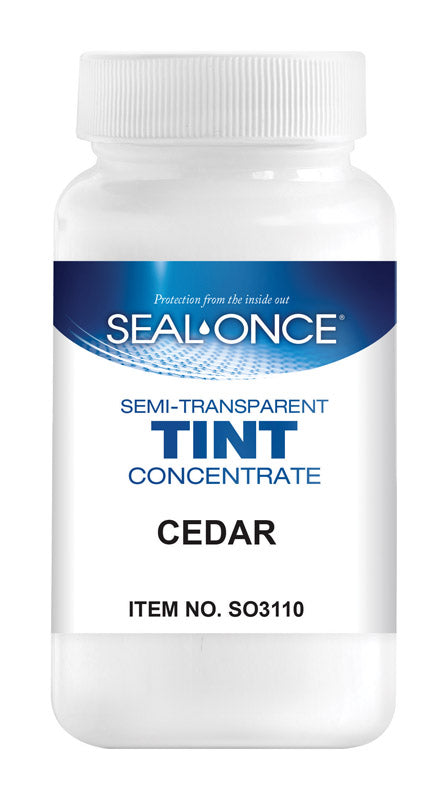 Seal-Once  Cedar  Stain Tint  4 oz. (Pack of 4)