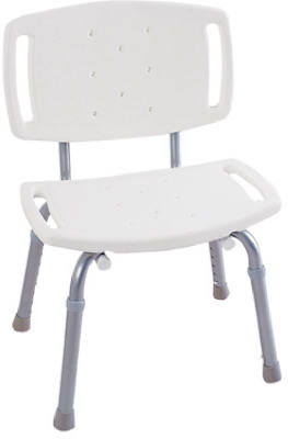 Bath Safety Adjustable Tub & Shower Chair, White
