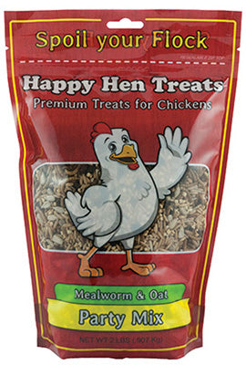 Poultry Mix, Mealworm & Oats, 2-Lbs.