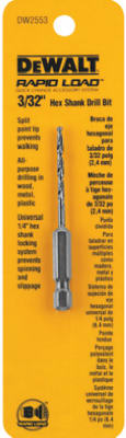 Bit Drill Hexshank 3/32"