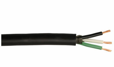 Black Service Cord, 18/3 SJEOOW, 250-Ft. Spool