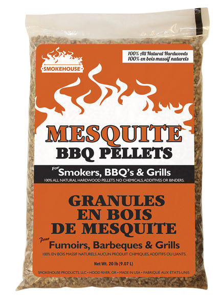 Smokehouse Grills 9775-040-0000 Pellets de mezquite para barbacoa de 20 libras