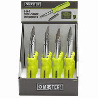 6-In-1 Quick Change Multi-Bit Screwdriver (Pack of 12)