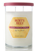 Blyth Home Scents International 116332 11 Oz Burt'S Bees Farm Fresh Apple Tall Jar Candle (Pack of 3)