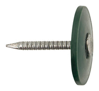 Stallion 1-1/4 in. Cap Electro-Galvanized Plastic/Steel Roof Tin Nail Flat 1 lb. (Pack of 6)