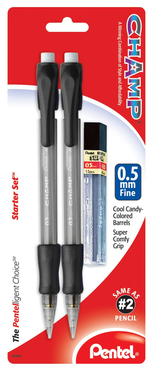 Pentel A27cbp .7mm Blue Champ Pencil Set (Pack of 6)