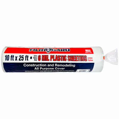 Berry Plastics Film-Gard Plastic Sheeting 6 mil X 10 ft. W X 25 ft. L Polyethylene Clear