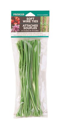 Panacea Green Coated Wire Soft Wire Ties