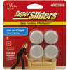 SuperSliders Beige 1-1/8 in. Adhesive Plastic Chair Glide 4 pk
