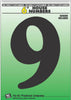 Hy-Ko 6 in. Black Plastic Number 9 Mounting Screws 1 pc. (Pack of 5)