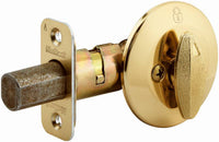 Security Brass One-Sided Deadbolt