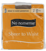 No Nonsense 022/15A Size A Tan Sheer To Waist Nylons