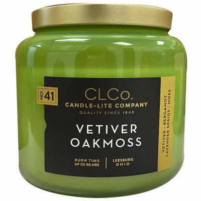 Candle lite 4274168 14 Oz Vetiver Oak Moss CLCo Jar Candle With Metal Lid (Pack of 3)