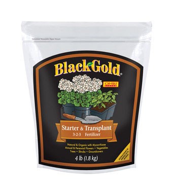 Black Gold Starter And Transplant Fertilizer 3-3-3 Granules 4 Lb.