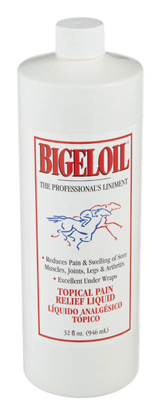 Bigeloil - Alivio tópico líquido para el dolor en caballos, 1 cuarto de galón