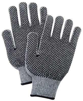 3PK LG GRY Knit Glove (Pack of 4)