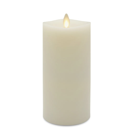 Matchless Ivory Vanilla Honey Scent Pillar Flameless Flickering Candle 7.5 in. H x 3.5 in. Dia. (Pack of 4)