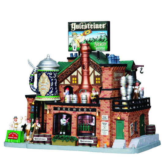 Lemax Multicolor Yulesteiner Brewery Plug-In Christmas Village House 12.01 L x 7.24 W x 10.63 H in. (Pack of 2)