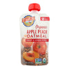 Earths Best Baby Food - Organic - Fruit and Grain Puree - Pouch - Age 6 Months Plus - Stage 2 - Apple Peach Oatmeal - 4.2 oz - case of 12