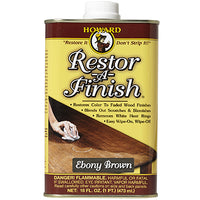 Howard Restor-A-Finish Semi-Transparent Ebony Brown Oil-Based Wood Restorer 1 pt