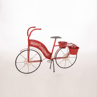 Celebrations  Red  Bicycle Planter  Christmas Decor