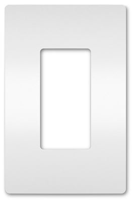 Radiant 1-Gang Plastic Wall Plate, White