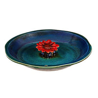 12"BEE BATH BLUE W/RED FLOWER