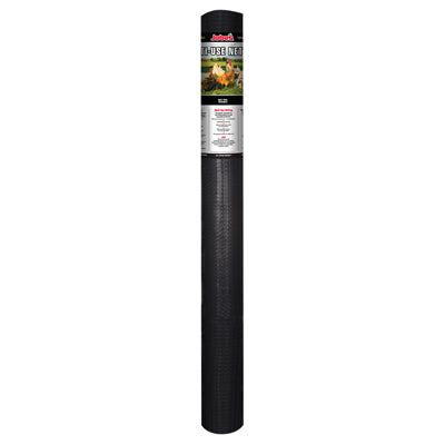 Garden Netting, Black Polypropylene, 5 x 100-Ft.