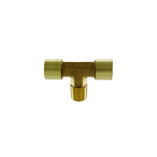 Campbell Hausfeld Brass Tee Fitting 1/4 in. Male X 1/4 in. Female 1 pc