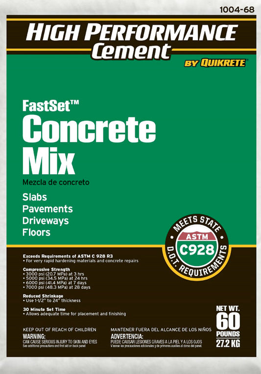 Quikrete FastSet Concrete Mix 60 lb