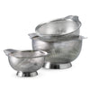 3 Pk Stainless Steel Colanders