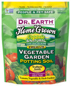 Tierra para macetas para huerto casero Dr Earth 824 de 4 cuartos