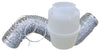 Builder's Best 5 ft. L X 4 in. D Silver/White Plastic Lint Trap Kit