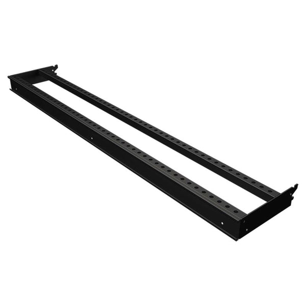 Tubo transversal de metal negro de 2,5 pulg. de alto x 8 pulg. de ancho x 48 pulg. de largo