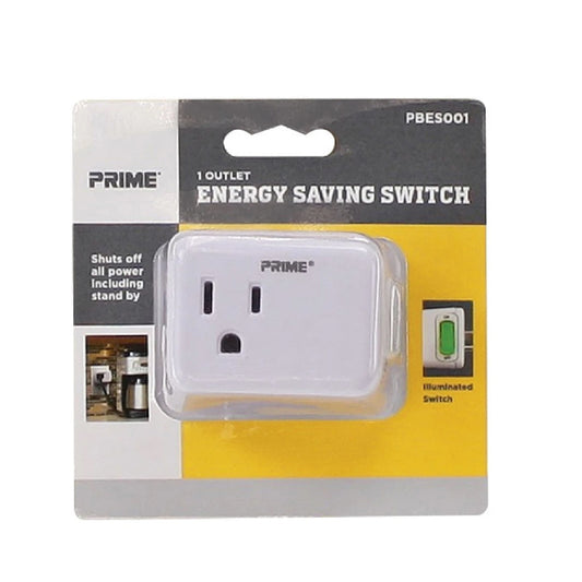 Prime Grounded 1 outlets Cube Adapter 1 pk