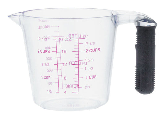AHC 2 cups Plastic Clear Measuring Cup (Pack of 24)