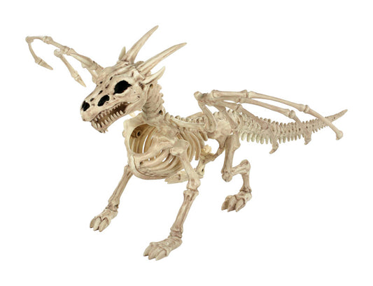 Seasons Skeleton Dragon Outdoor Halloween Decoration 9.625 H x 24 W x 16 L in. (Pack of 4)