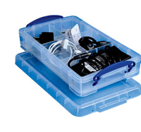 Really Useful Box 2-3/4 in. H X 8 in. W X 13-3/8 in. D Stackable Storage Box (Pack of 4).