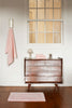LINIM 2-Piece Bath Rug Set 100% Egyptian Cotton Reversible Bath Rugs Peach Blush
