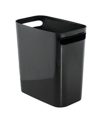 InterDesign 10 qt. Black Una Wastebasket (Pack of 4)