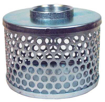 Pump Suction Strainer, Plated Steel, 2-In.