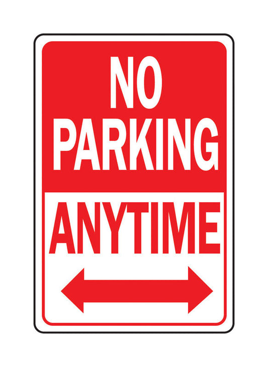 Hy-Ko Traffic English White Informational Sign 18 in. H X 12 in. W